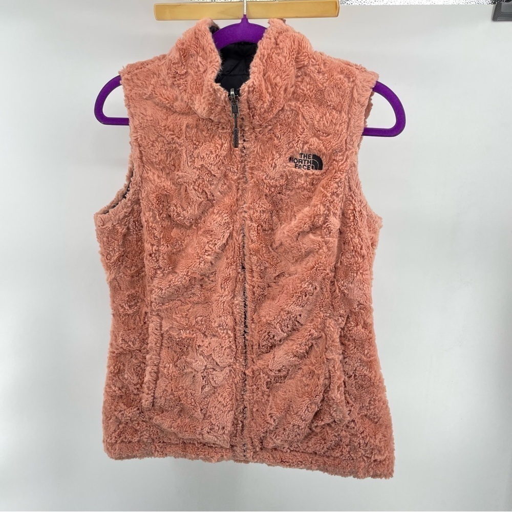 The North‎ Face Pink/Black Reversible Quilted Vest XS B151 - Picture 2 of 15